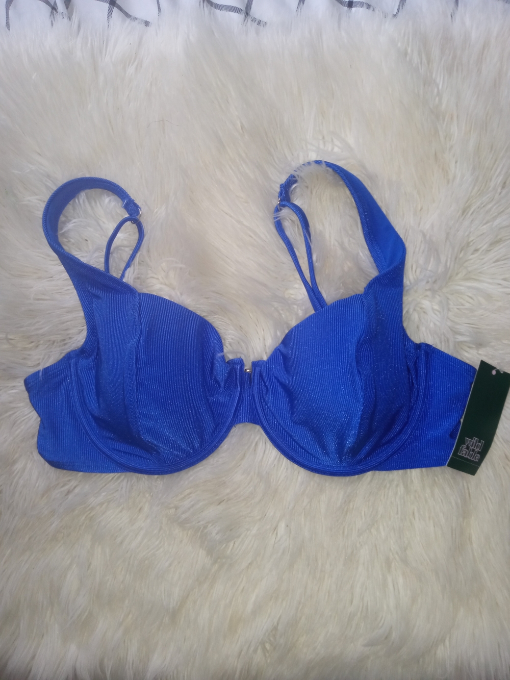 wild fable Royal Blue Underwire Bikini Top